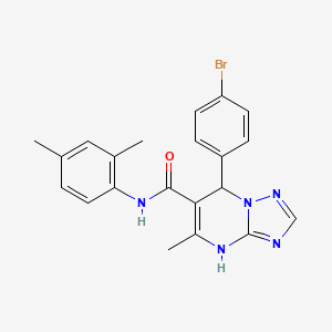 molecular formula C21H20BrN5O B14966421 7-(4-bromophenyl)-N-(2,4-dimethylphenyl)-5-methyl-4,7-dihydro[1,2,4]triazolo[1,5-a]pyrimidine-6-carboxamide 