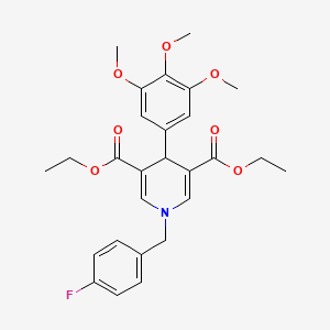 Diethyl 1-(4-fluorobenzyl)-4-(3,4,5-trimethoxyphenyl)-1,4-dihydropyridine-3,5-dicarboxylate