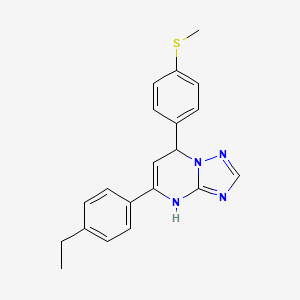 5-(4-Ethylphenyl)-7-[4-(methylsulfanyl)phenyl]-4H,7H-[1,2,4]triazolo[1,5-A]pyrimidine