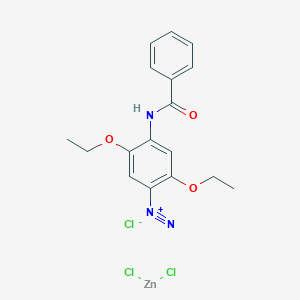 4-Benzamido-2,5-diethoxybenzenediazonium;dichlorozinc;chloride