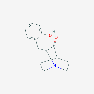 molecular formula C14H17NO2 B14966520 Quinuclidin-3-one, 2-(2-hydroxybenzyl)- 