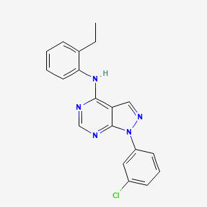 1-(3-chlorophenyl)-N-(2-ethylphenyl)-1H-pyrazolo[3,4-d]pyrimidin-4-amine