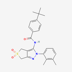 4-(tert-butyl)-N-(2-(2,3-dimethylphenyl)-5,5-dioxido-4,6-dihydro-2H-thieno[3,4-c]pyrazol-3-yl)benzamide