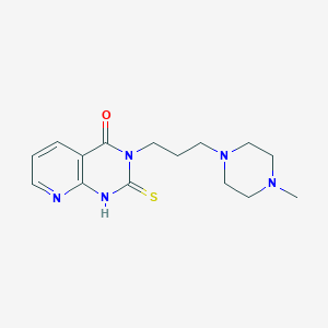 3-[3-(4-methylpiperazin-1-yl)propyl]-2-sulfanylidene-1H-pyrido[2,3-d]pyrimidin-4-one