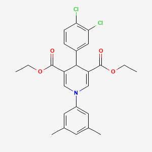 Diethyl 4-(3,4-dichlorophenyl)-1-(3,5-dimethylphenyl)-1,4-dihydropyridine-3,5-dicarboxylate