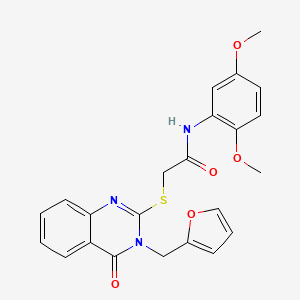 N-(2,5-dimethoxyphenyl)-2-{[3-(furan-2-ylmethyl)-4-oxo-3,4-dihydroquinazolin-2-yl]sulfanyl}acetamide