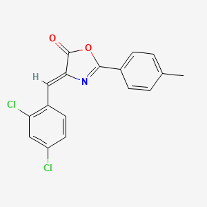 (4Z)-4-(2,4-dichlorobenzylidene)-2-(4-methylphenyl)-1,3-oxazol-5(4H)-one