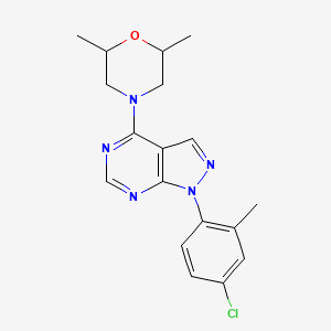 molecular formula C18H20ClN5O B14966724 1-(4-chloro-2-methylphenyl)-4-(2,6-dimethylmorpholin-4-yl)-1H-pyrazolo[3,4-d]pyrimidine 