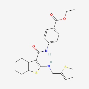 Ethyl 4-[({2-[(thiophen-2-ylmethyl)amino]-4,5,6,7-tetrahydro-1-benzothiophen-3-yl}carbonyl)amino]benzoate