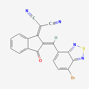 molecular formula C19H7BrN4OS B1496681 2-(2-((7-bromobenzo[c][1,2,5]thiadiazol-4-yl)methylene)-3-oxo-2,3-dihydro-1H-inden-1-ylidene)malononitrile 