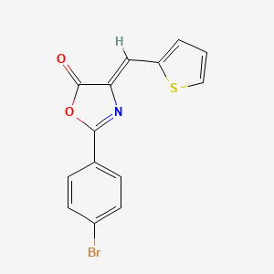 (4Z)-2-(4-bromophenyl)-4-(thiophen-2-ylmethylidene)-1,3-oxazol-5(4H)-one