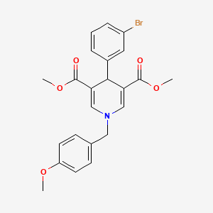 Dimethyl 4-(3-bromophenyl)-1-(4-methoxybenzyl)-1,4-dihydropyridine-3,5-dicarboxylate