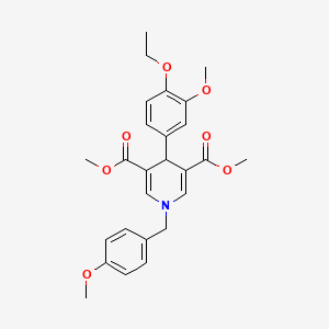 Dimethyl 4-(4-ethoxy-3-methoxyphenyl)-1-(4-methoxybenzyl)-1,4-dihydropyridine-3,5-dicarboxylate