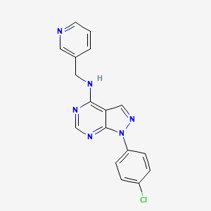 1-(4-chlorophenyl)-N-(pyridin-3-ylmethyl)pyrazolo[3,4-d]pyrimidin-4-amine