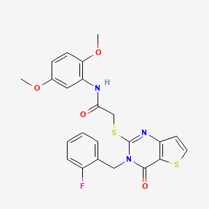 N-(2,5-dimethoxyphenyl)-2-{[3-(2-fluorobenzyl)-4-oxo-3,4-dihydrothieno[3,2-d]pyrimidin-2-yl]sulfanyl}acetamide