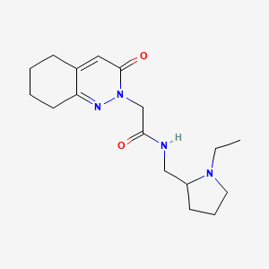 N-((1-ethylpyrrolidin-2-yl)methyl)-2-(3-oxo-5,6,7,8-tetrahydrocinnolin-2(3H)-yl)acetamide