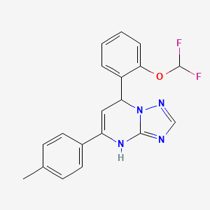 7-[2-(Difluoromethoxy)phenyl]-5-(4-methylphenyl)-4,7-dihydro[1,2,4]triazolo[1,5-a]pyrimidine