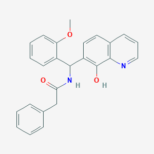 N-((8-Hydroxyquinolin-7-yl)(2-methoxyphenyl)methyl)-2-phenylacetamide