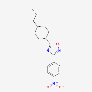 3-(4-Nitrophenyl)-5-(4-propylcyclohexyl)-1,2,4-oxadiazole