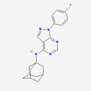 N-(Adamantan-1-YL)-1-(4-fluorophenyl)-1H-pyrazolo[3,4-D]pyrimidin-4-amine