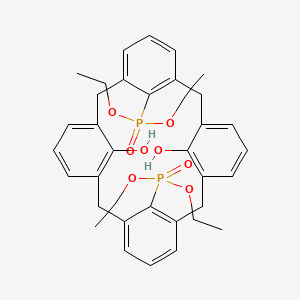 26,28-Bis(diethoxyphosphoryl)pentacyclo[19.3.1.13,7.19,13.115,19]octacosa-1(25),3(28),4,6,9(27),10,12,15,17,19(26),21,23-dodecaene-25,27-diol