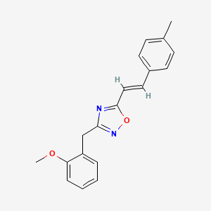 3-(2-methoxybenzyl)-5-[(E)-2-(4-methylphenyl)ethenyl]-1,2,4-oxadiazole