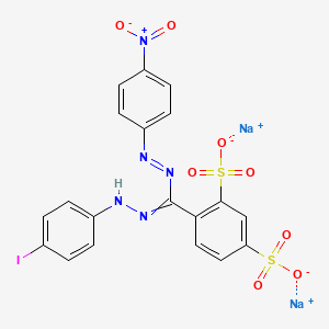 molecular formula C19H12IN5Na2O8S2 B1496707 4-[1-(4-Iodophenyl)-5-(4-nitrophenyl)-formaz-3-yl]-1,3-benzene Disulfonate, Disodium Salt 
