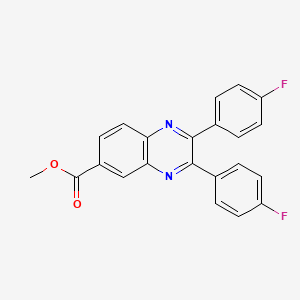 Methyl 2,3-bis(4-fluorophenyl)quinoxaline-6-carboxylate