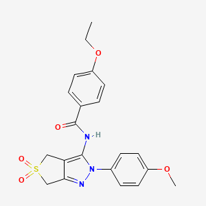 4-ethoxy-N-(2-(4-methoxyphenyl)-5,5-dioxido-4,6-dihydro-2H-thieno[3,4-c]pyrazol-3-yl)benzamide