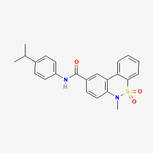 N-(4-isopropylphenyl)-6-methyl-6H-dibenzo[c,e][1,2]thiazine-9-carboxamide 5,5-dioxide