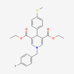 Diethyl 1-(4-fluorobenzyl)-4-[4-(methylsulfanyl)phenyl]-1,4-dihydropyridine-3,5-dicarboxylate