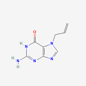 6H-Purin-6-one, 2-amino-1,7-dihydro-7-(2-propen-1-yl)-