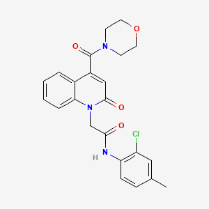 N-(2-chloro-4-methylphenyl)-2-[4-(morpholin-4-ylcarbonyl)-2-oxoquinolin-1(2H)-yl]acetamide