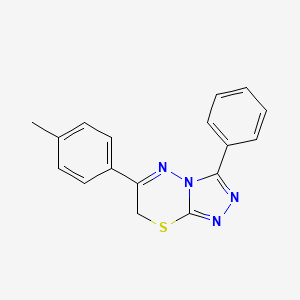 6-(4-methylphenyl)-3-phenyl-7H-[1,2,4]triazolo[3,4-b][1,3,4]thiadiazine