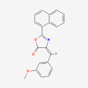 (4E)-4-(3-methoxybenzylidene)-2-(naphthalen-1-yl)-1,3-oxazol-5(4H)-one