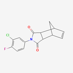 2-(3-chloro-4-fluorophenyl)-3a,4,7,7a-tetrahydro-1H-4,7-methanoisoindole-1,3(2H)-dione