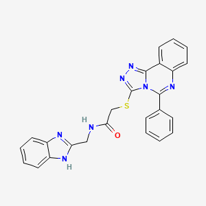 N-(1H-Benzimidazol-2-ylmethyl)-2-[(5-phenyl-1,2,4-triazolo[4,3-c]quinazolin-3-yl)thio]acetamide