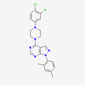 4-[4-(3,4-dichlorophenyl)piperazin-1-yl]-1-(2,4-dimethylphenyl)-1H-pyrazolo[3,4-d]pyrimidine