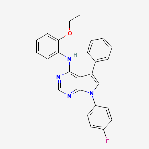 molecular formula C26H21FN4O B14967386 N-(2-ethoxyphenyl)-7-(4-fluorophenyl)-5-phenyl-7H-pyrrolo[2,3-d]pyrimidin-4-amine 