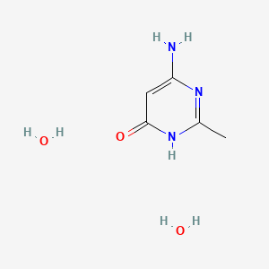 molecular formula C5H11N3O3 B1496739 6-氨基-2-甲基嘧啶-4-醇二水合物 CAS No. 388582-41-0