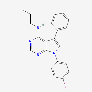 7-(4-fluorophenyl)-5-phenyl-N-propyl-7H-pyrrolo[2,3-d]pyrimidin-4-amine