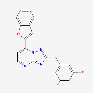 7-(1-Benzofuran-2-yl)-2-(3,5-difluorobenzyl)[1,2,4]triazolo[1,5-a]pyrimidine