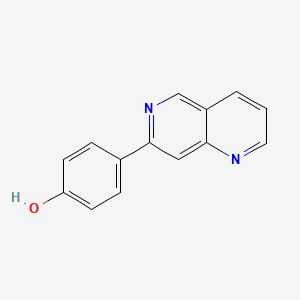 molecular formula C14H10N2O B1496742 4-(1,6-Naphthyridin-7-YL)phenol CAS No. 884500-91-8