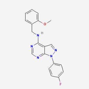 1-(4-Fluorophenyl)-N-[(2-methoxyphenyl)methyl]-1H-pyrazolo[3,4-D]pyrimidin-4-amine