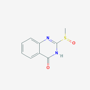 molecular formula C9H8N2O2S B1496748 4(3H)-Quinazolinone, 2-(methylsulfinyl)- 