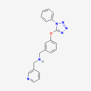 1-{3-[(1-phenyl-1H-tetrazol-5-yl)oxy]phenyl}-N-(pyridin-3-ylmethyl)methanamine