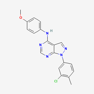 1-(3-chloro-4-methylphenyl)-N-(4-methoxyphenyl)-1H-pyrazolo[3,4-d]pyrimidin-4-amine