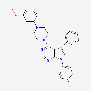 molecular formula C29H26ClN5O B14967562 7-(4-chlorophenyl)-4-[4-(3-methoxyphenyl)piperazin-1-yl]-5-phenyl-7H-pyrrolo[2,3-d]pyrimidine 