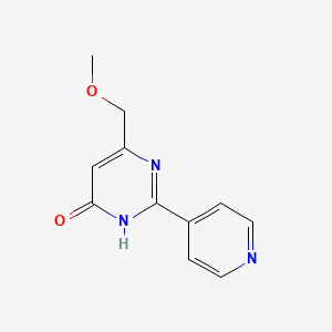 6-(Methoxymethyl)-2-(4-pyridyl)pyrimidin-4-ol