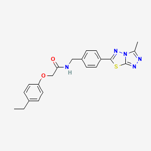 2-(4-ethylphenoxy)-N-[4-(3-methyl[1,2,4]triazolo[3,4-b][1,3,4]thiadiazol-6-yl)benzyl]acetamide